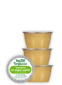 Organic No Sugar Added Apple Sauce Cups