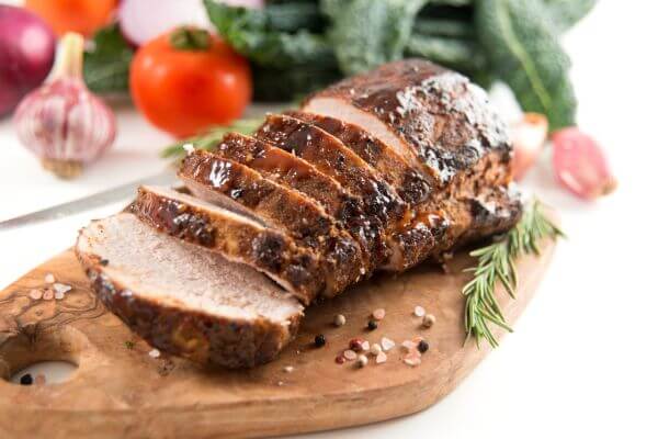 Roast Pork with Apple Juice Honey Mustard Glaze